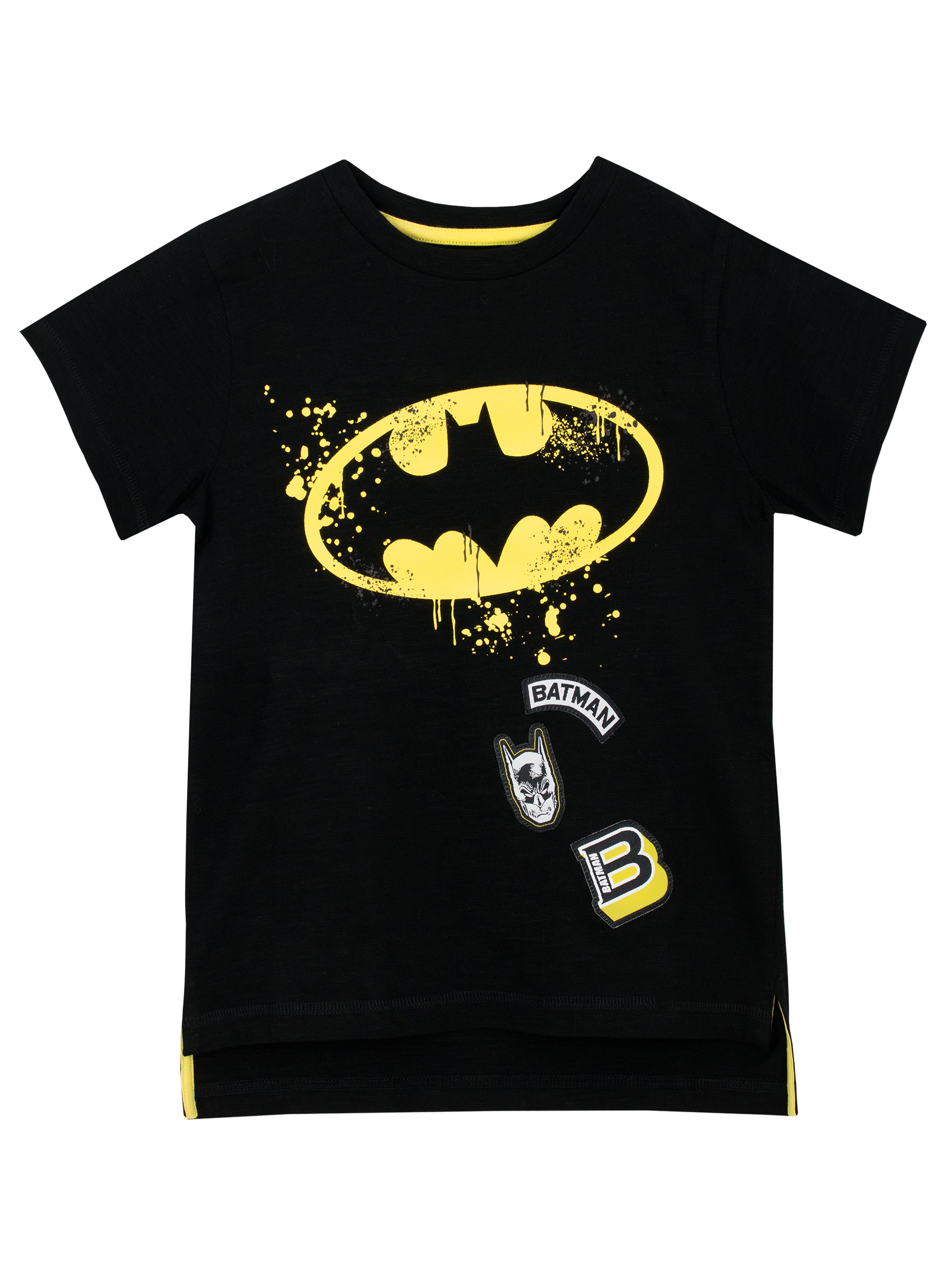 DC Comics Boys Batman T-Shirt Black Sizes 4-14